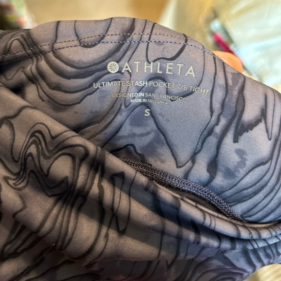 Athleta ultimate stash pocket 7/8 tight leggings size small - Picture 6 of 6